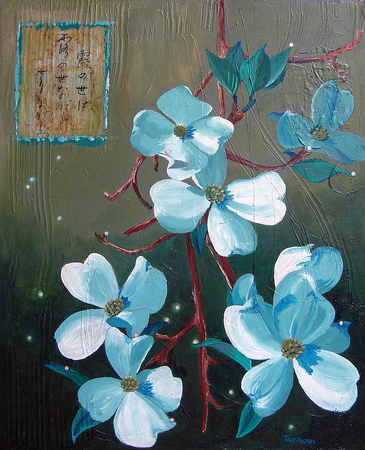 Spring Painting - Dewlike World by Amy Tanathorn