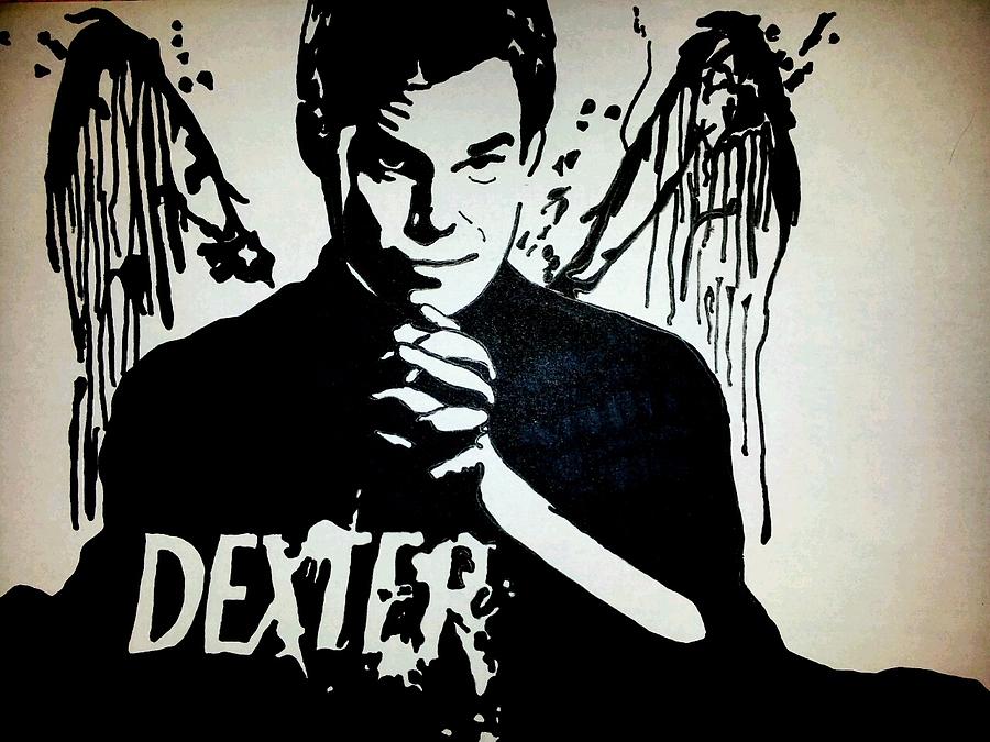 Dexter Drawing by Dark designs Sharpie art | Fine Art America