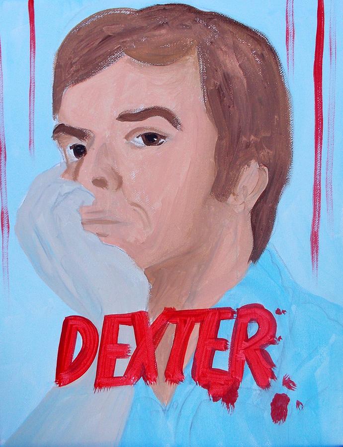 Dexter with Hand Painting by Marisela Mungia
