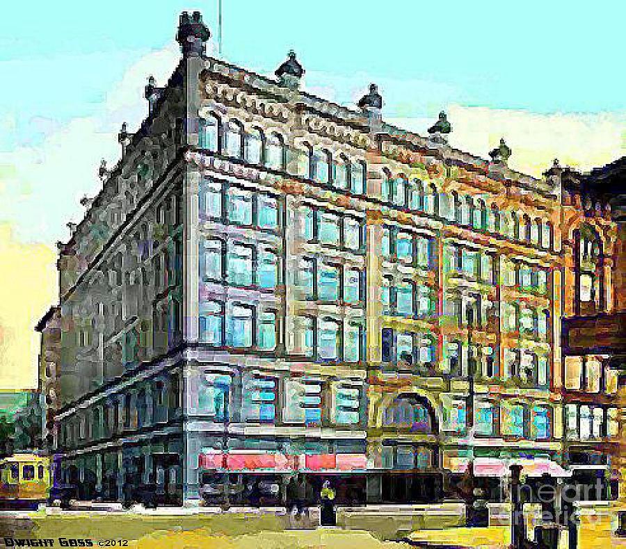 Dey Bros. Department Store In Syracuse N Y 1910 Painting by Dwight Goss