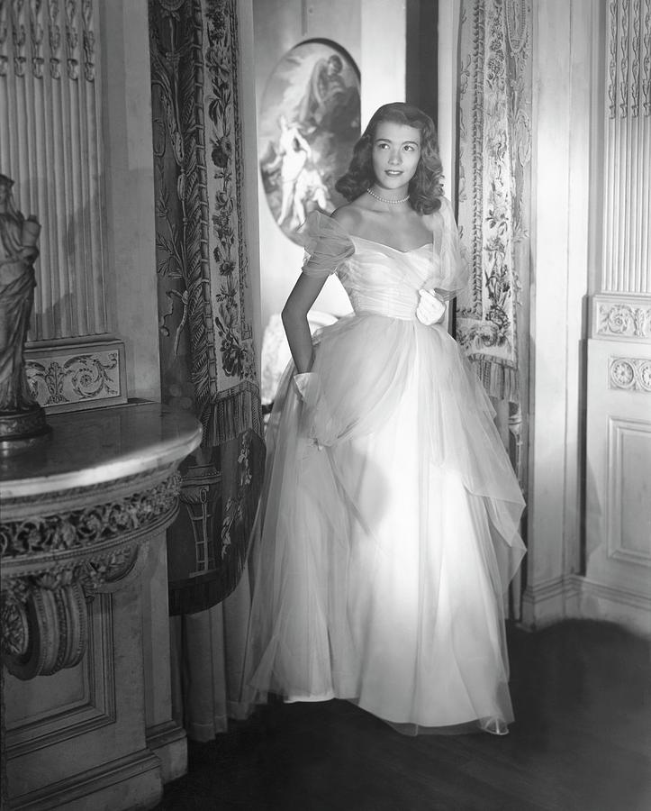 Deyanne Oneil Farrell Wearing A Dress Photograph by Horst P. Horst