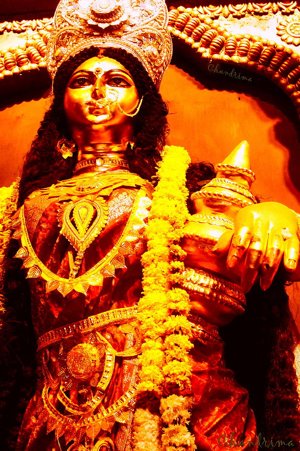 Goddess Photograph - Dhanalakshmi-The Hindu Goddess of Wealth by Chandrima Dhar