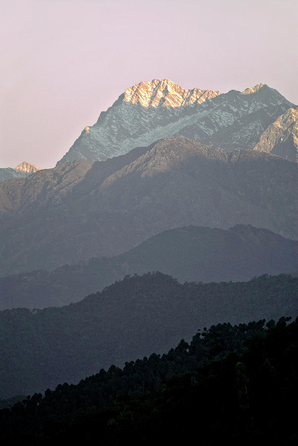 Mountain Photograph - Dhaula Dar Mountains by Simon Fraser/science Photo Library