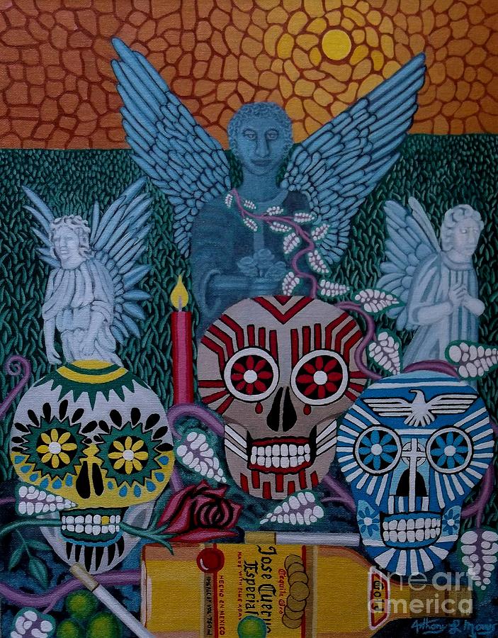 Dia De Los Muertos Painting by Anthony Morris - Fine Art America