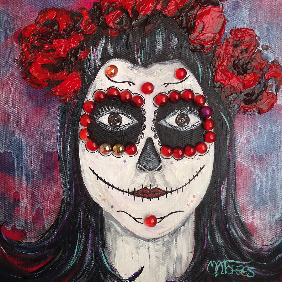 Dia de Los Muertos Painting by Melissa Torres