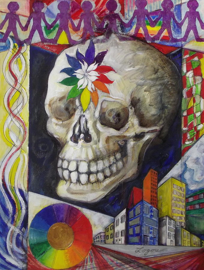 Dia de los Muertos Painting by Stephen Hawks