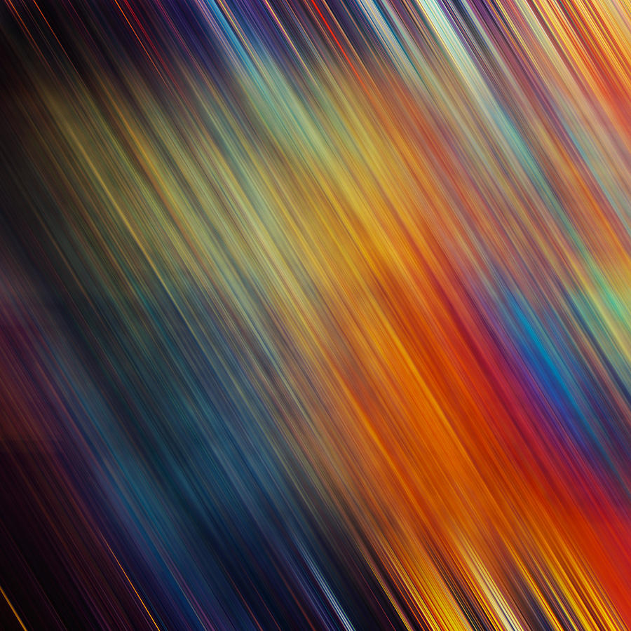 Abstract Photograph - Diagonal Rainbow by John Magnet Bell