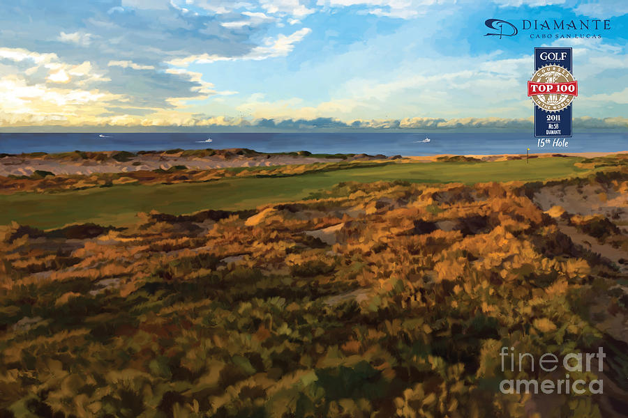 Golf Painting - Diamante Cabo 15th by Tim Gilliland