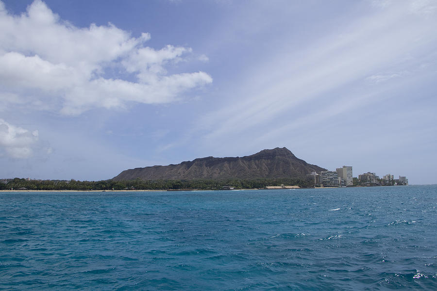 Diamond Head from Ocean Photograph by Ashlee Meyer - Pixels