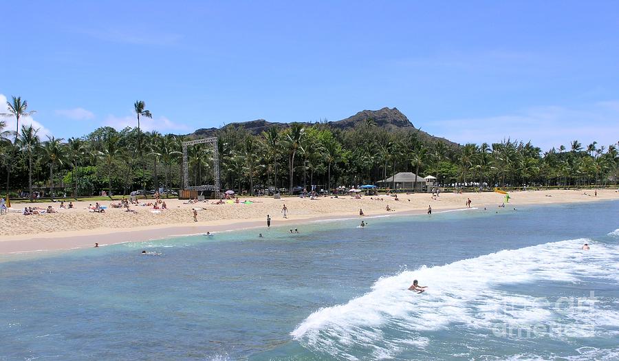Diamond Head View From the Ocean Photograph by Mary Deal