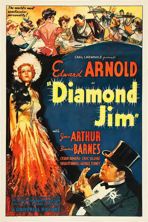 Movie Photograph - Diamond Jim, Us Poster Art, Bottom Left by Everett
