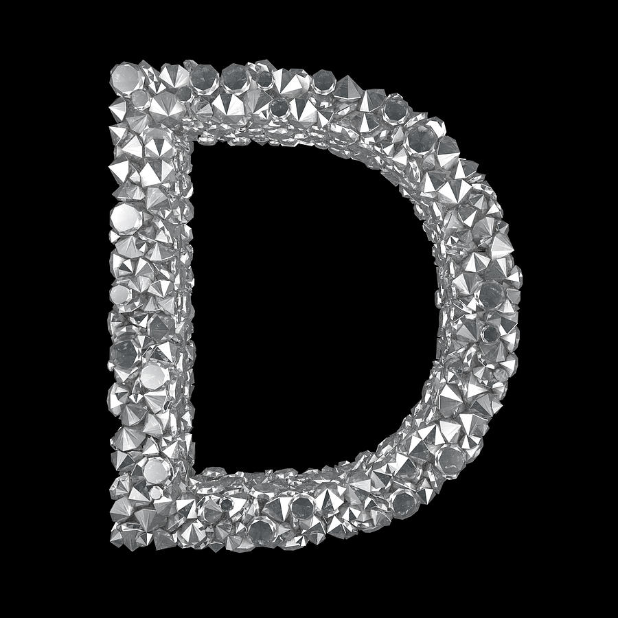 Diamond Letter D Photograph by Visual7