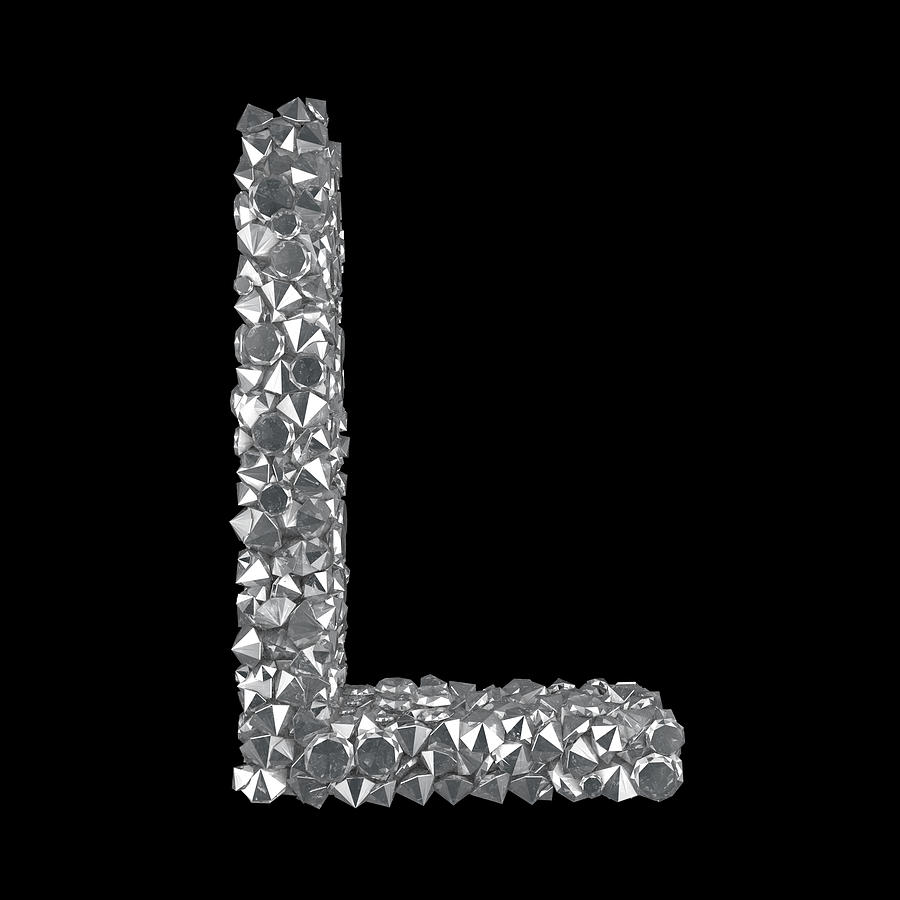 Diamond Letter L Photograph by Visual7
