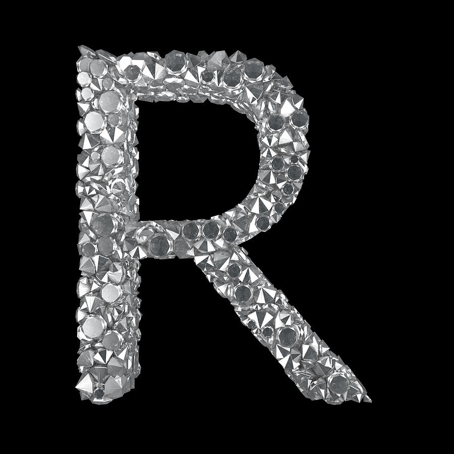 Diamond Letter R Photograph by Visual7
