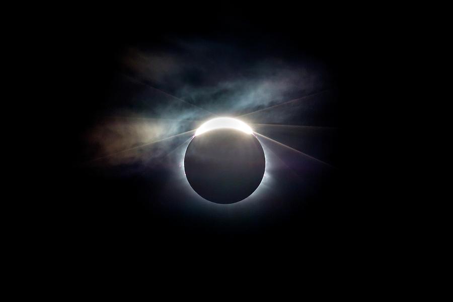 Diamond Ring Effect At Solar Eclipse Photograph by Dr Juerg Alean