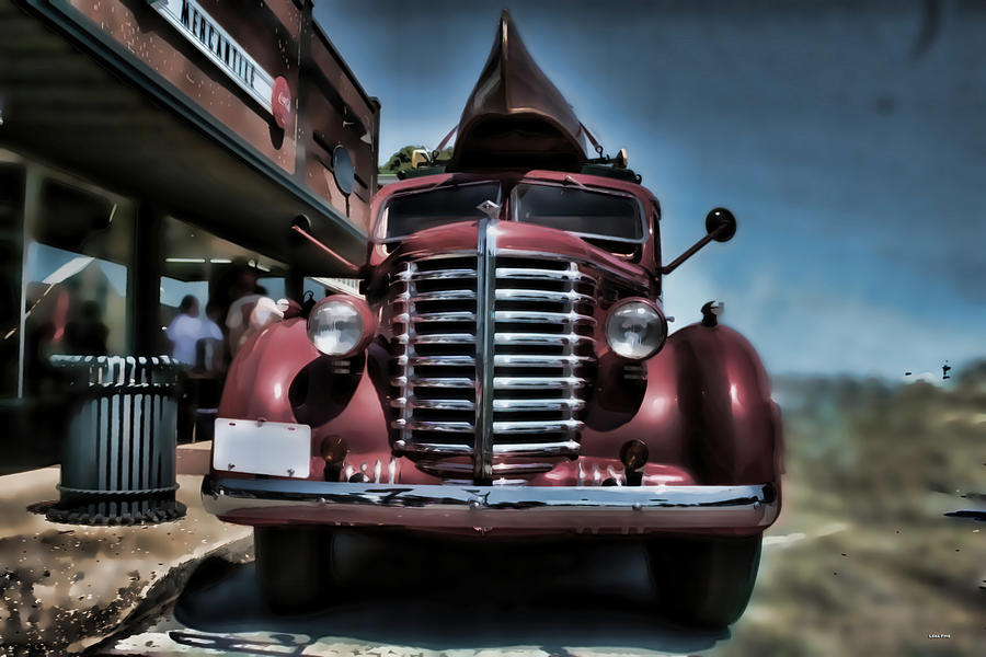 Vintage Mixed Media - Diamond T Vintage Truck Art by Lesa Fine