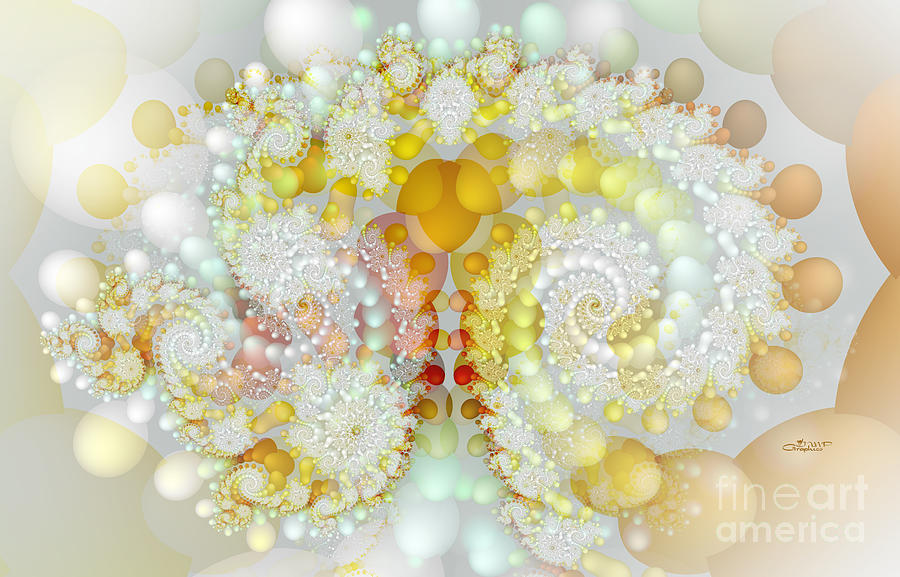 Diamonds and Pearls Digital Art by Jutta Maria Pusl