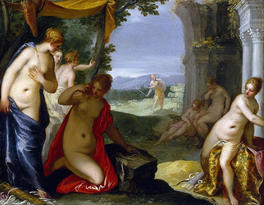 Diana and Actaeon Painting by Hans Rottenhammer