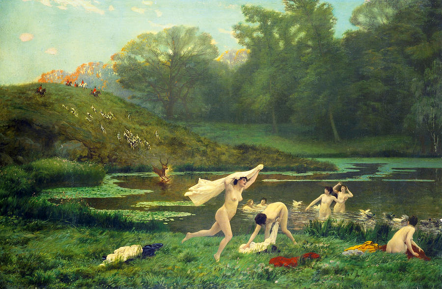 Diana And Actaeon Painting by Jean-Leon Gerome