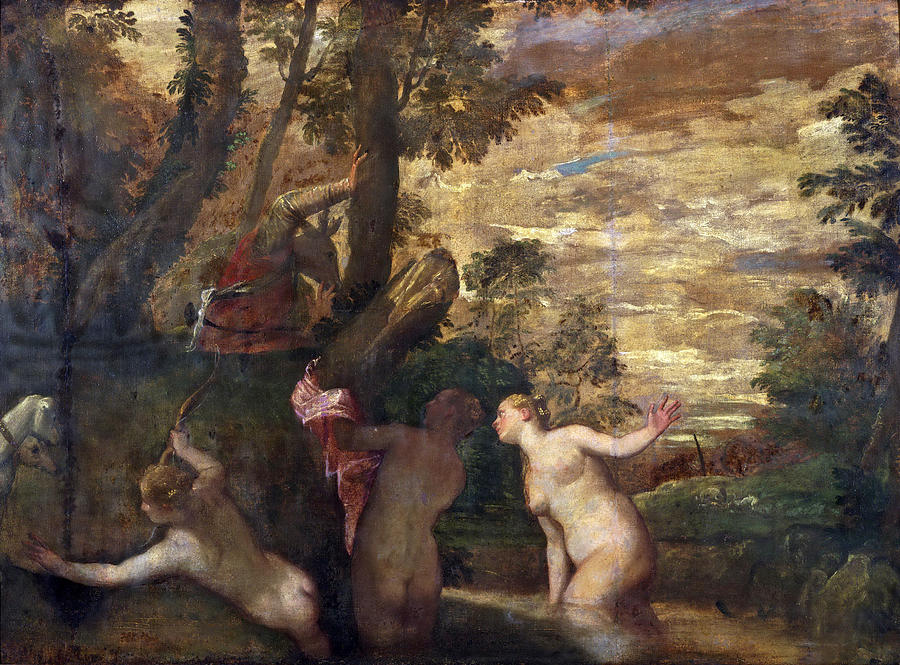 Diana and Actaeon Painting by Paolo Veronese