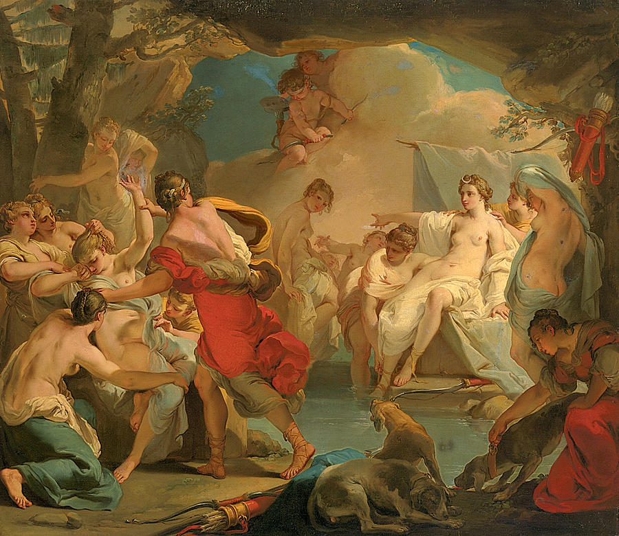 Diana and Callisto Painting by Gaetano Gandolfi