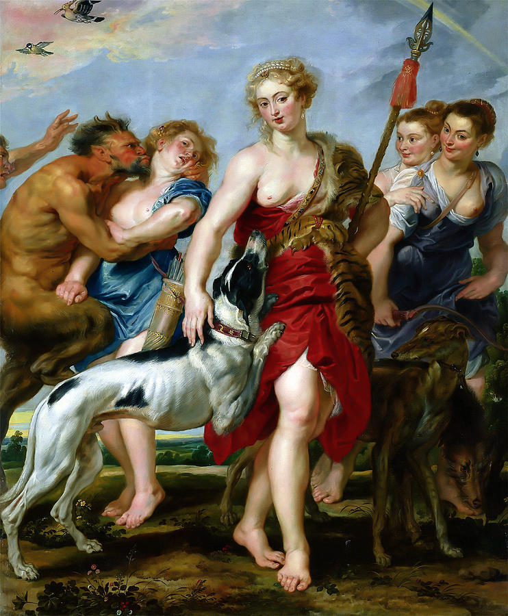 Diana and Her Nymphs Departing for the Hunt Painting by Peter Paul Rubens