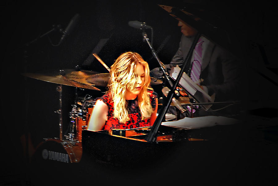 Diana Krall in concert Photograph by Andrei SKY