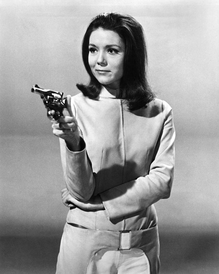 The Avengers Photograph - Diana Rigg in The Avengers  by Silver Screen