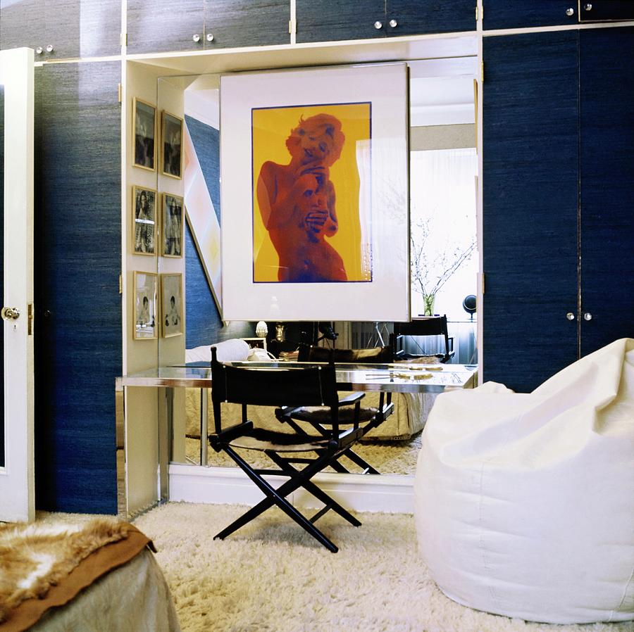 Diane Von Furstenbergs Bedroom Photograph by Horst P. Horst