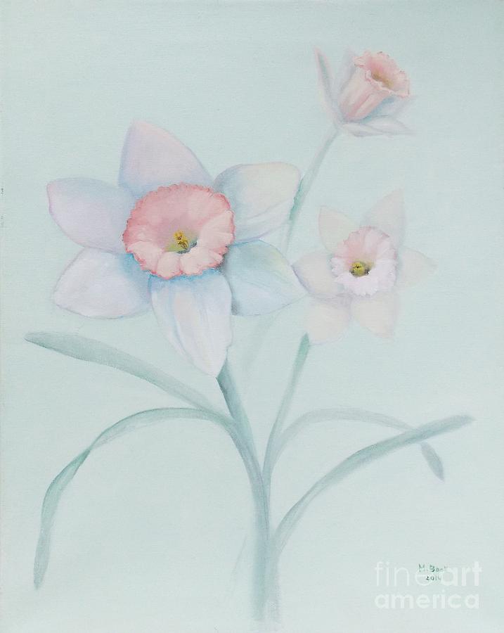 Diannes Daffodils Painting by Marlene Book