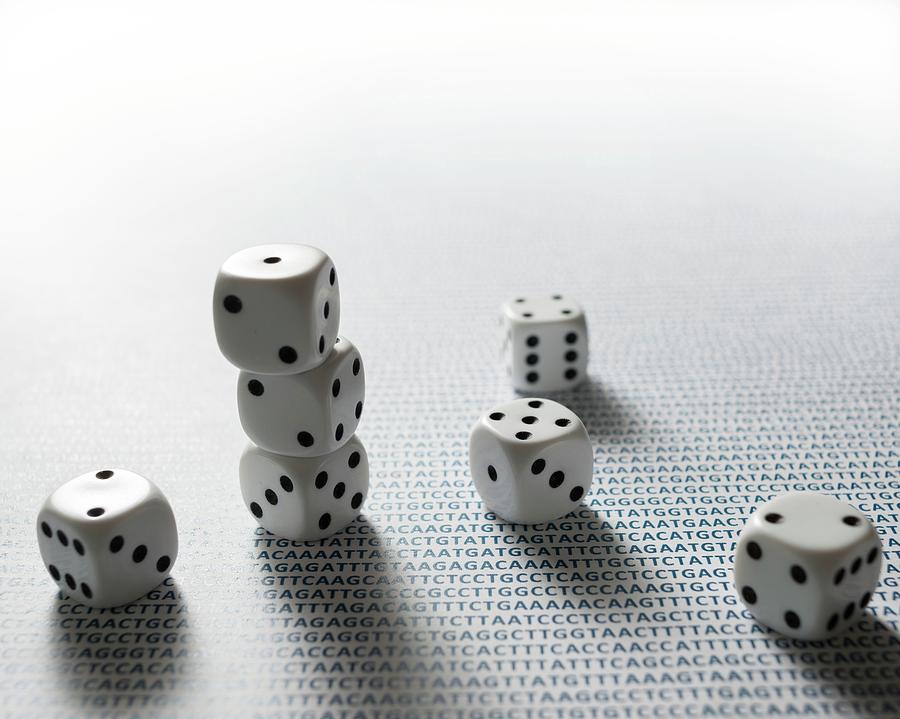 Dice And Dna Photograph by Robert Brook