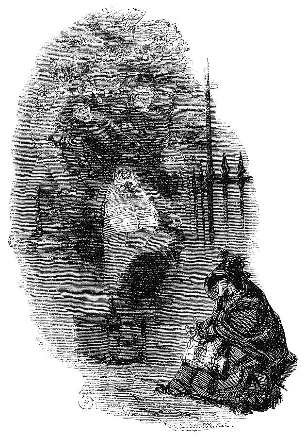 Dickens Christmas Carol Drawing by Granger