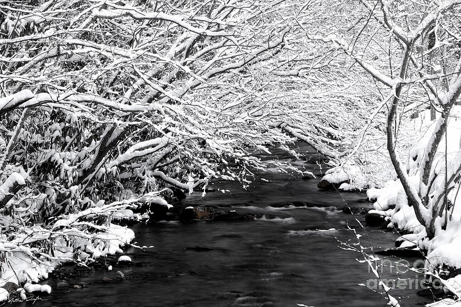 Dicks Creek Snow 2014 Photograph by Matthew Turlington