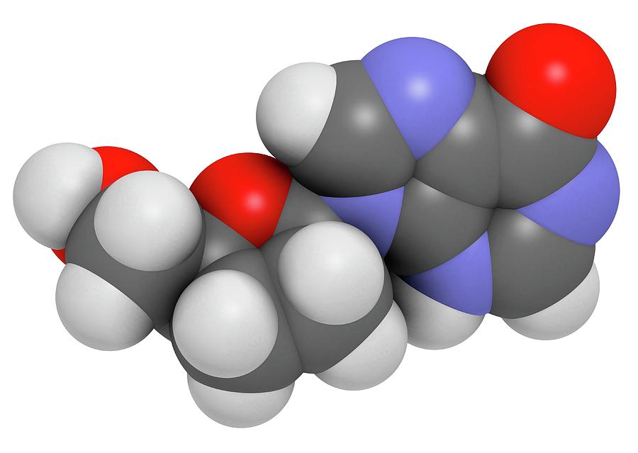 Didanosine Hiv Drug Molecule Photograph by Molekuul