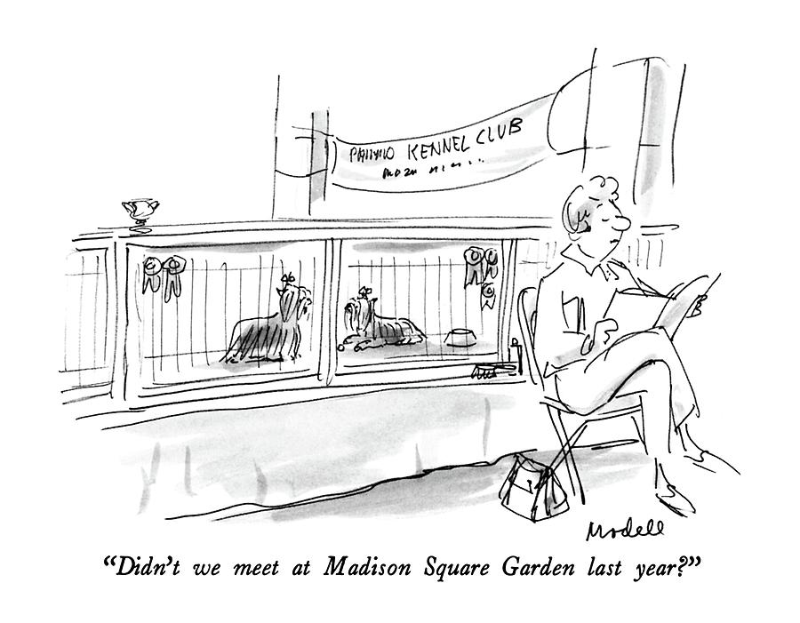 Didnt We Meet At Madison Square Garden Last Year? Drawing by Frank Modell