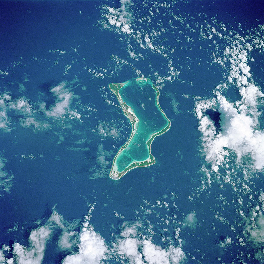 Diego Garcia Coral Atoll Photograph by Nasa/science Photo Library