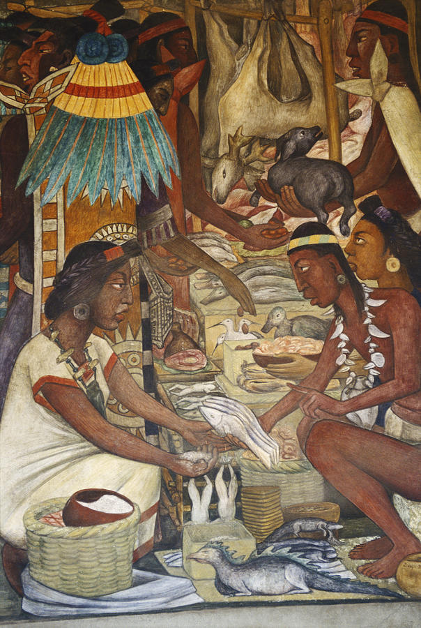 Diego Rivera Mural, Mexico City Painting by C.r. Sharp