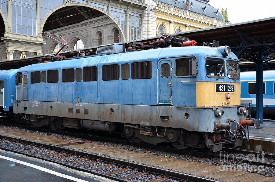 Diesel electric locomotive parked at station Budapest Hungary Photograph by Imran Ahmed