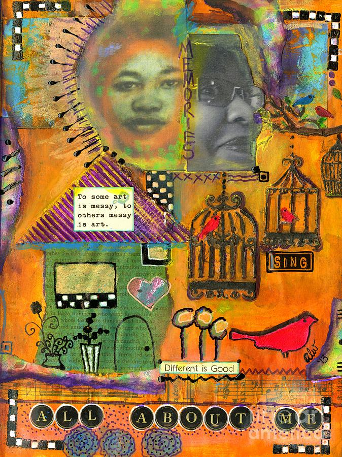 Different is Good Mixed Media by Angela L Walker