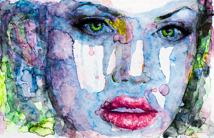 Angelina Jolie Painting - Different Is Inspiring by Laur Iduc