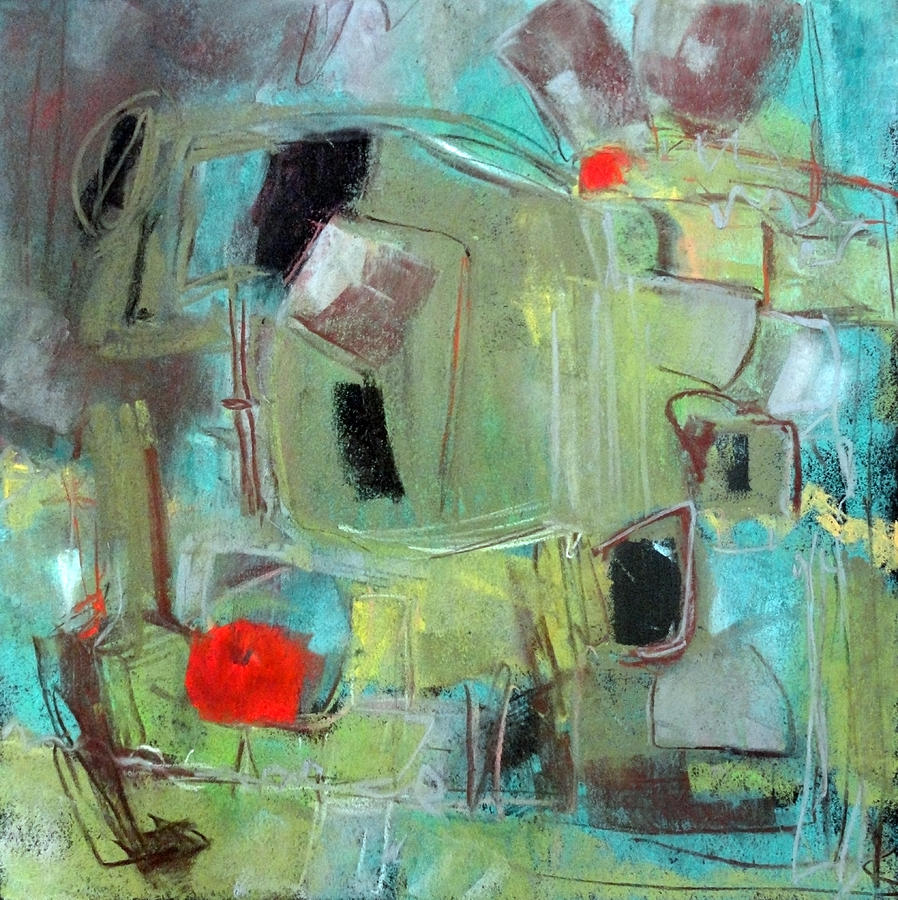 Abstract Painting - Different route by Katie Black