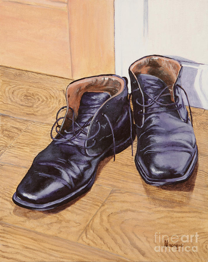 Boot Painting - Difficult to Fill by Alacoque Doyle