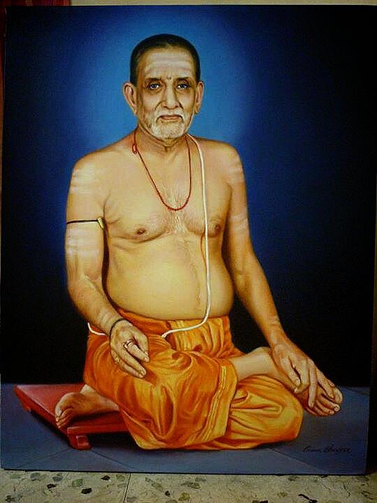 Maharaj Painting - Digambardas Maharaj by Prem Bhavsar