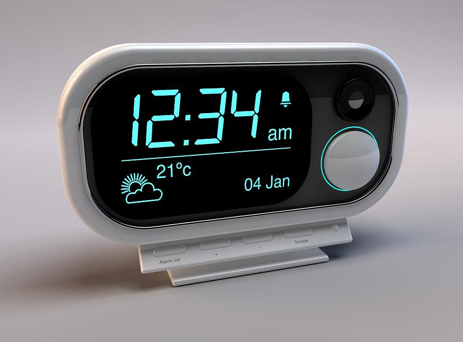Digital Alarm Clock Photograph by Paul Wootton/science Photo Library