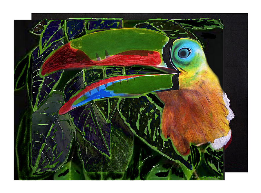 Digital Bird 01 Digital Art by Brian Gilna