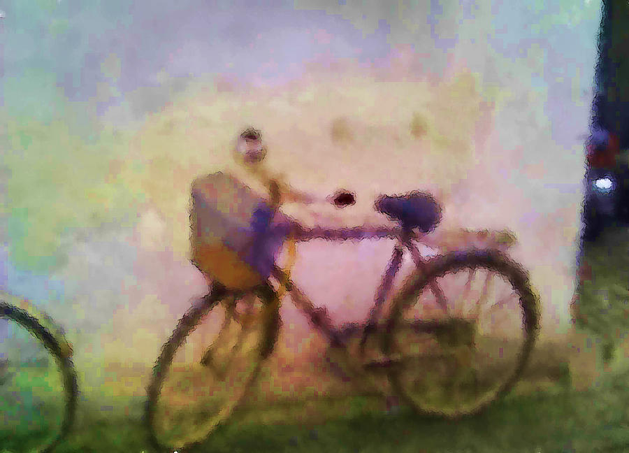 Digital Painting Bicycle Digital Art by Cathy Anderson