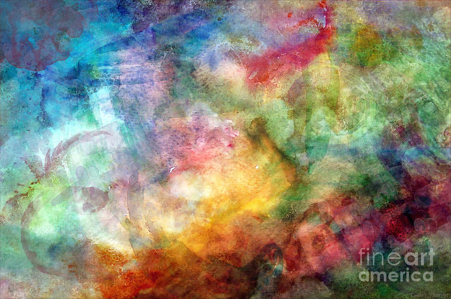 Digital watercolor abstract Photograph by Debbie Portwood