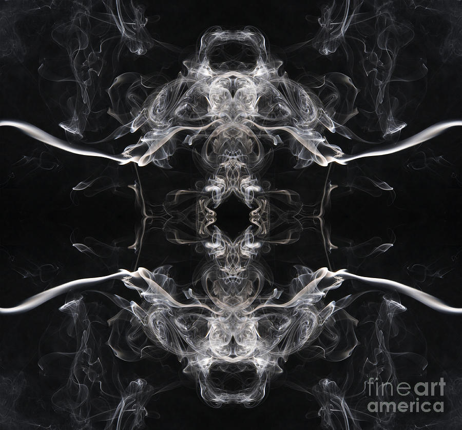 Digitally Created Smoke Pattern Photograph by Scott Camazine