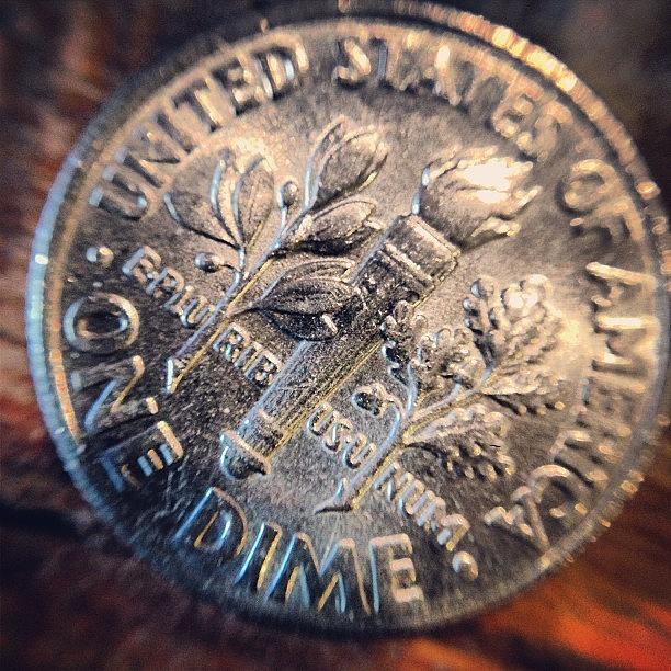 Coin Photograph - Dime by Jason Gurtman