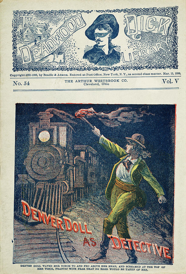 Dime Novel Cover, 1900 Drawing by Granger